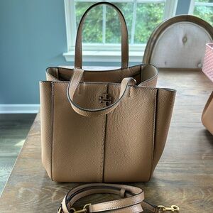 Tory Burch McGraw Carryall Satchel with Crossbody Strap